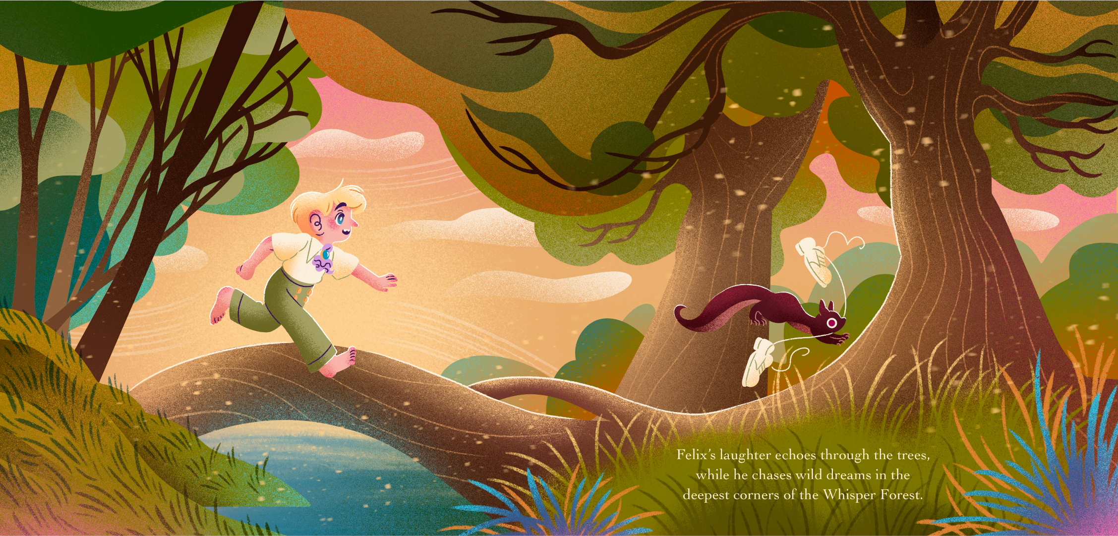 canary prince children picture book felix running in the forest