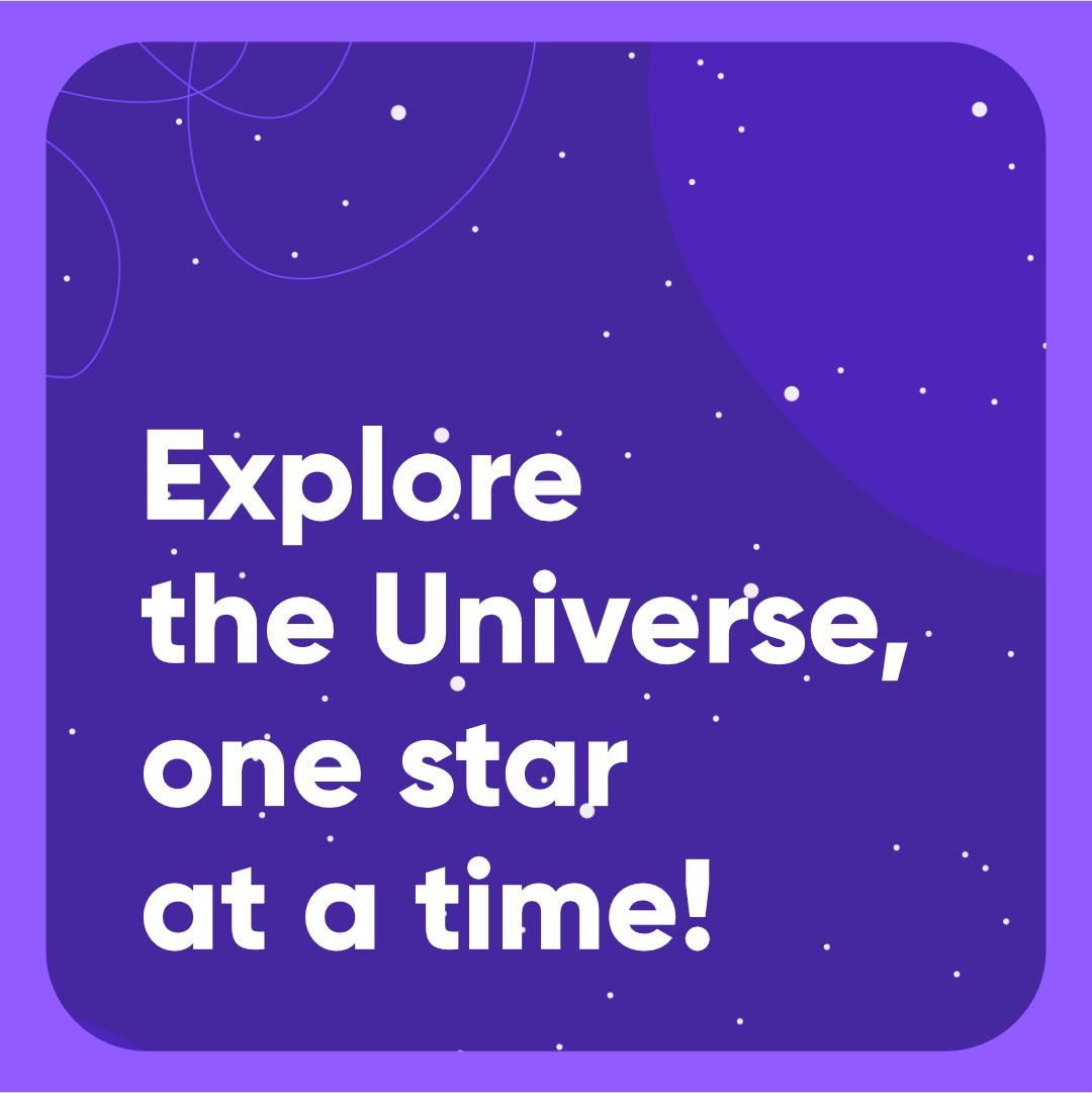 astroacademy mobile app typography space slogan