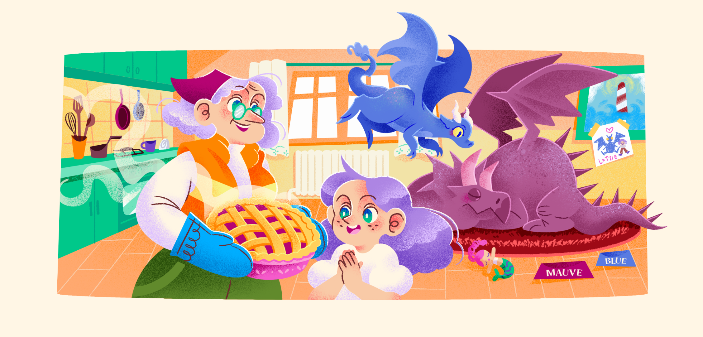 Lottie & Blue and Grandma