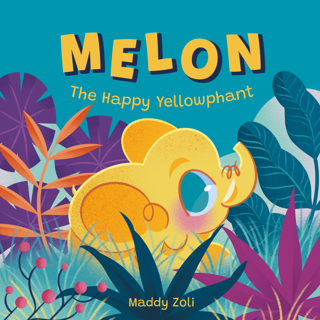 melon children picture book cover image mockup