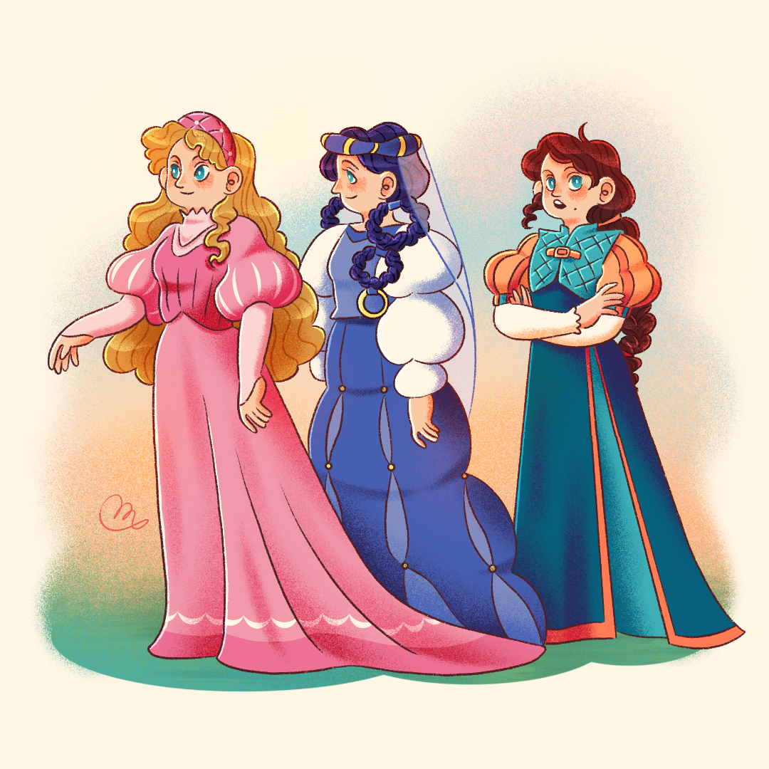 Fantaghirò children picture book three princesses sisters