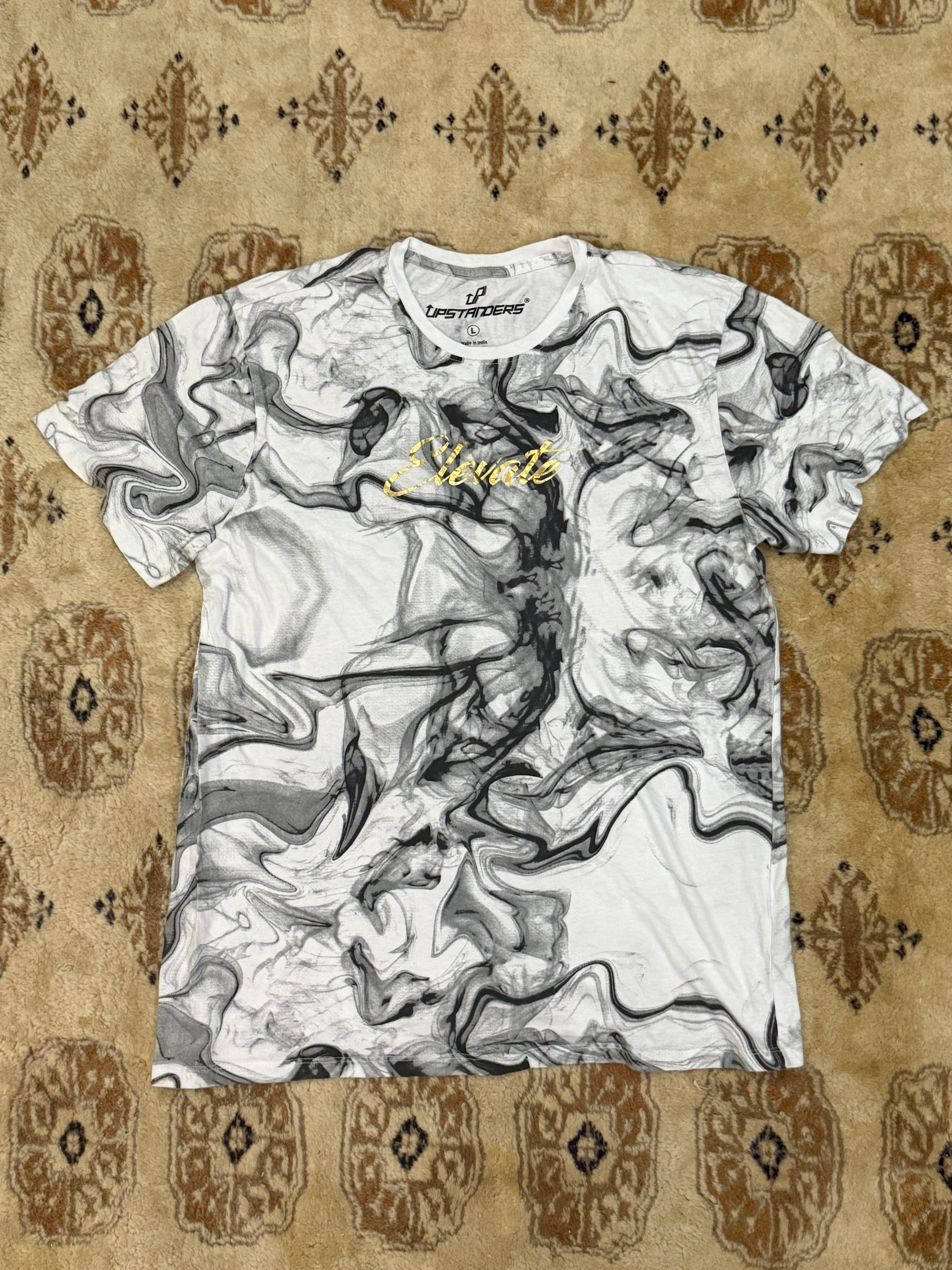 Elevate Smoke Marble Graphic Tee (L)