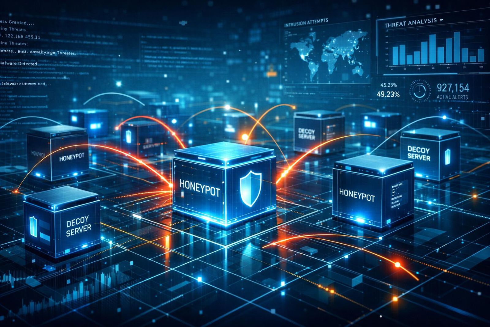 AI-native cybersecurity deception using realistic decoy credentials and adaptive digital environments to reveal adversary behavior.