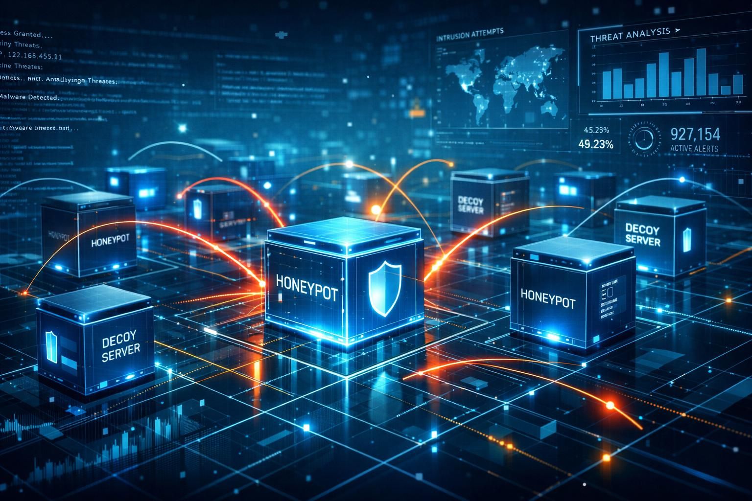 AI-native cybersecurity deception using realistic decoy credentials and adaptive digital environments to reveal adversary behavior.