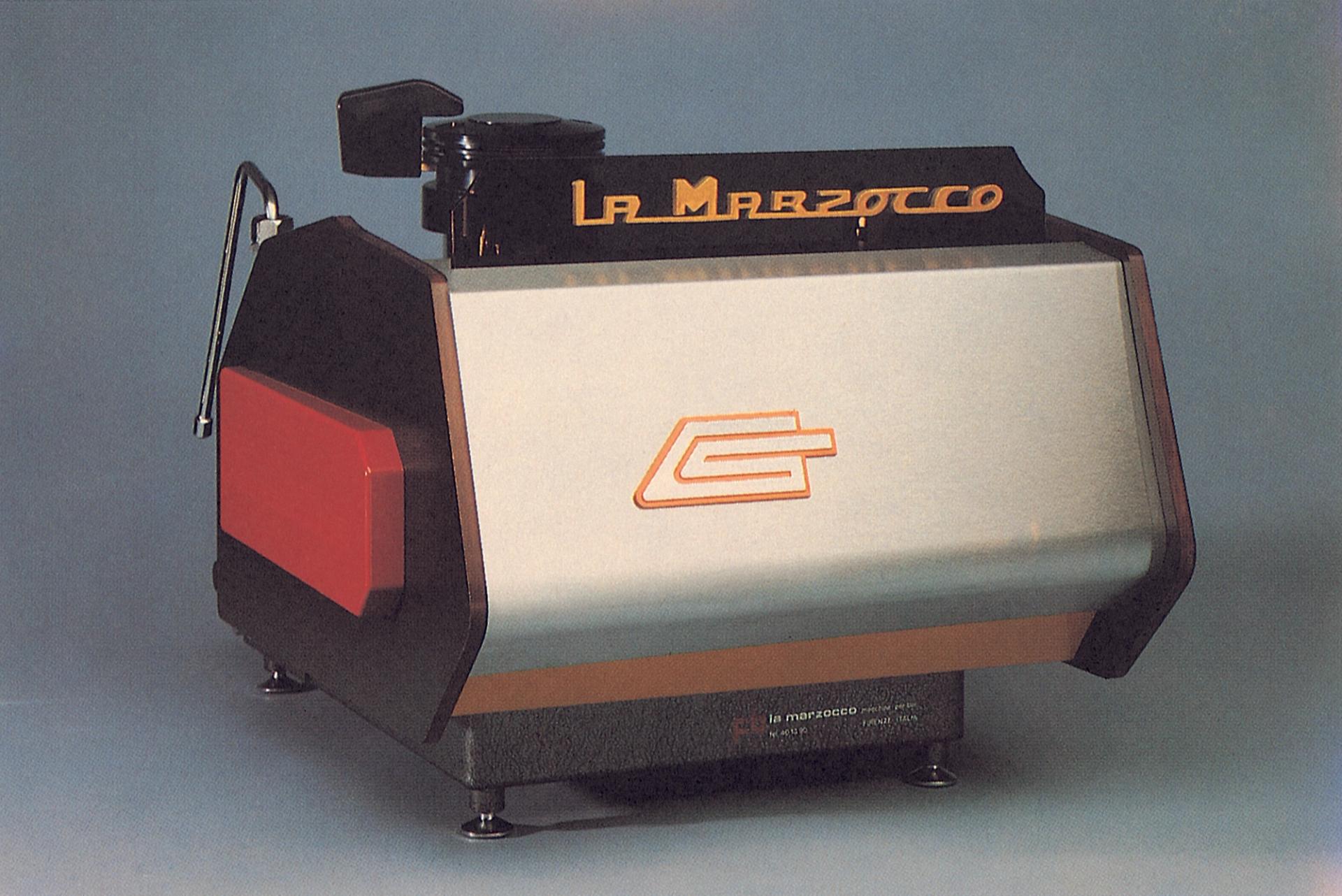 A vintage photo of a coffee machine.