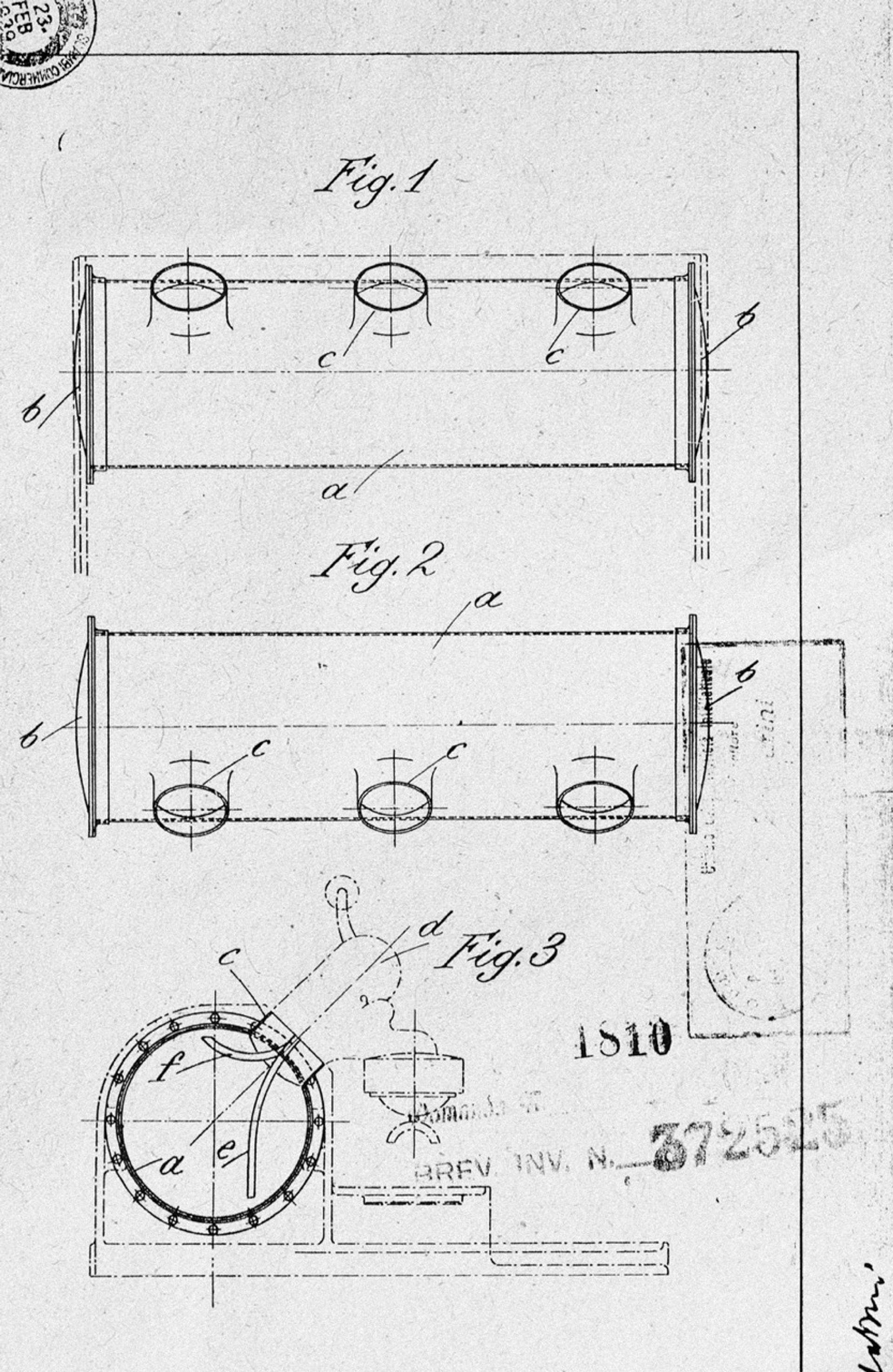 Schematic drawing of a horizontal coffee boiler.