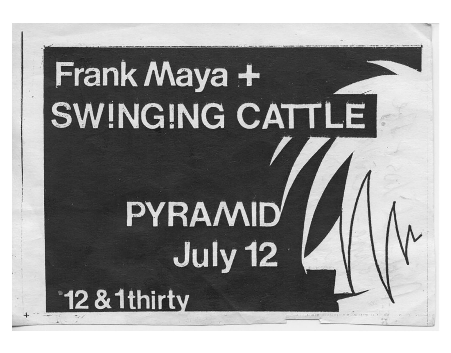 A poster for a Frank Maya show.