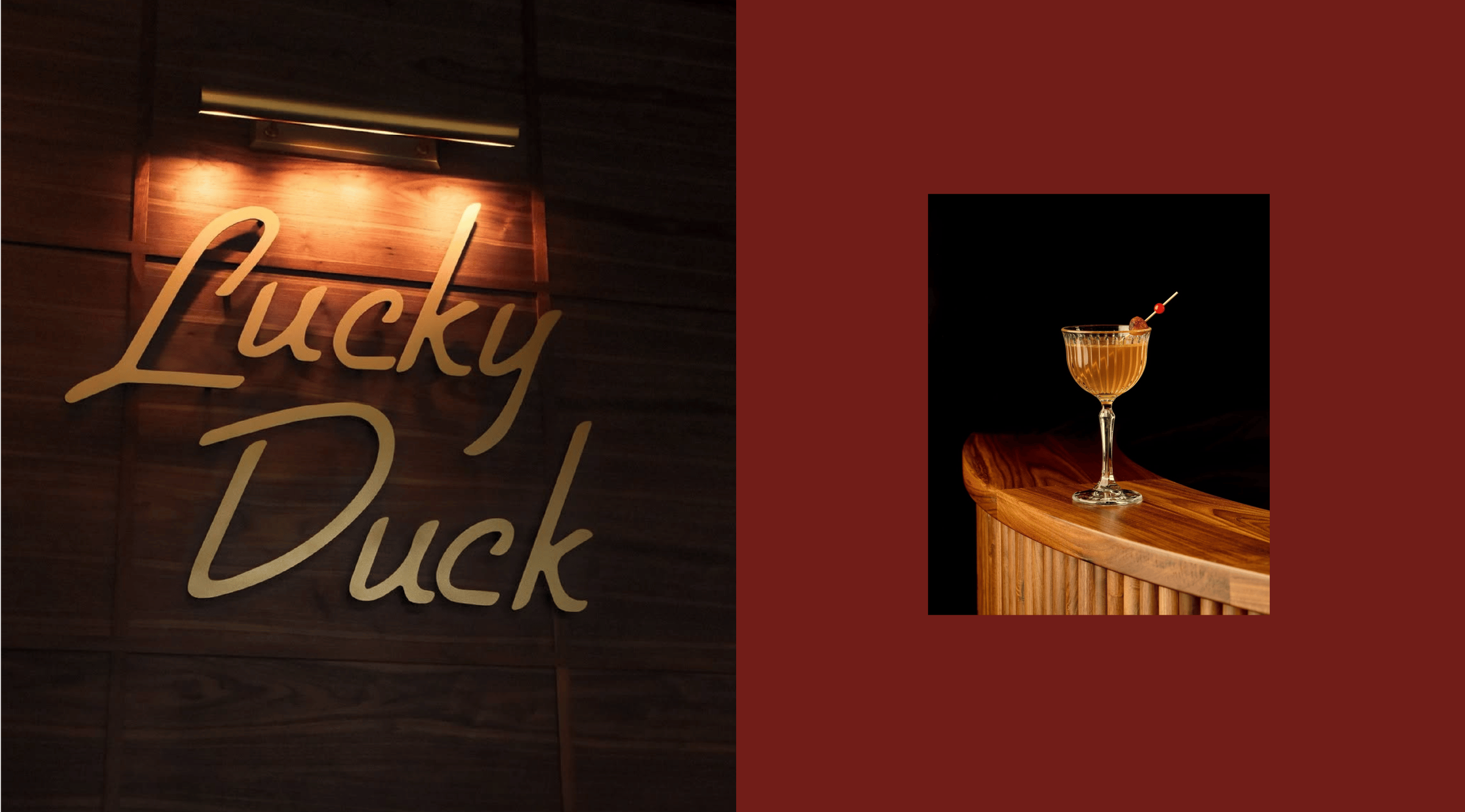 Lucky Duck signage