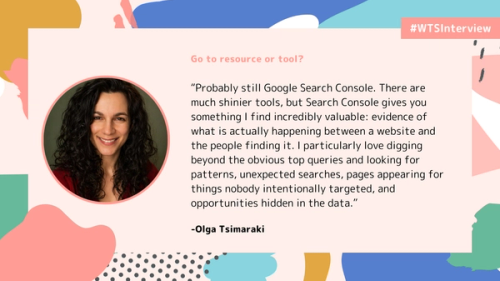 Interviewing Olga Tsimaraki | Women in Tech SEO