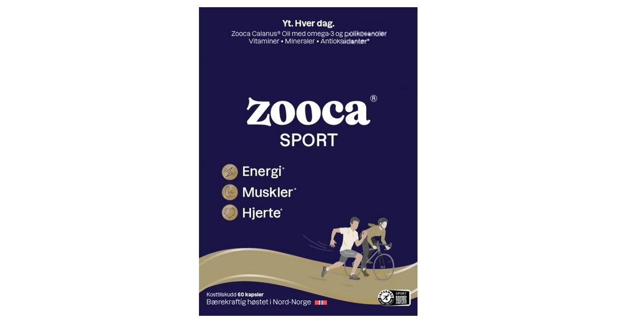 Prøv treningstilskuddet Zooca Sport i 30 dager