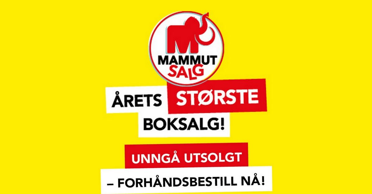 Skal du handle billige bøker på Mammutsalget? Forhåndsbestill allerede nå!