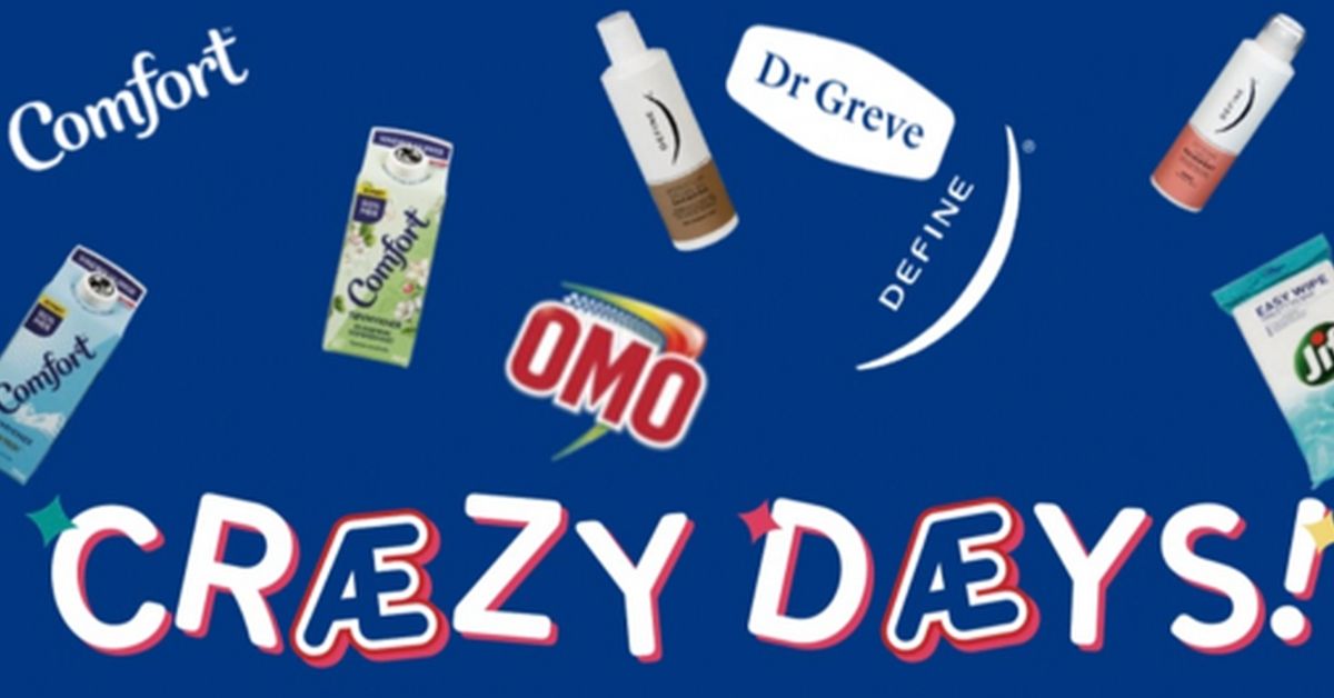 Cræzy Dæys hos Rema 1000: -50% på vaske- og hygieneprodukter med Æ