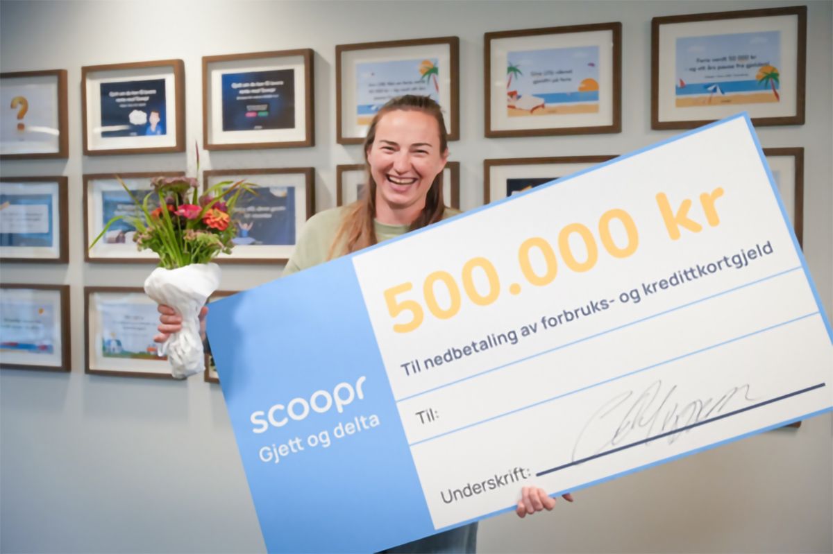 Er det du som våkner opp gjeldfri 17. november? Vinn inntil 500 000 kroner
