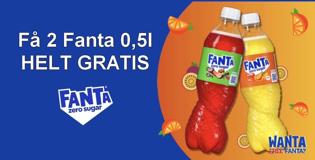 Få 2x Fanta 0,5l helt gratis hos Rema 1000 - men vær kjapp!