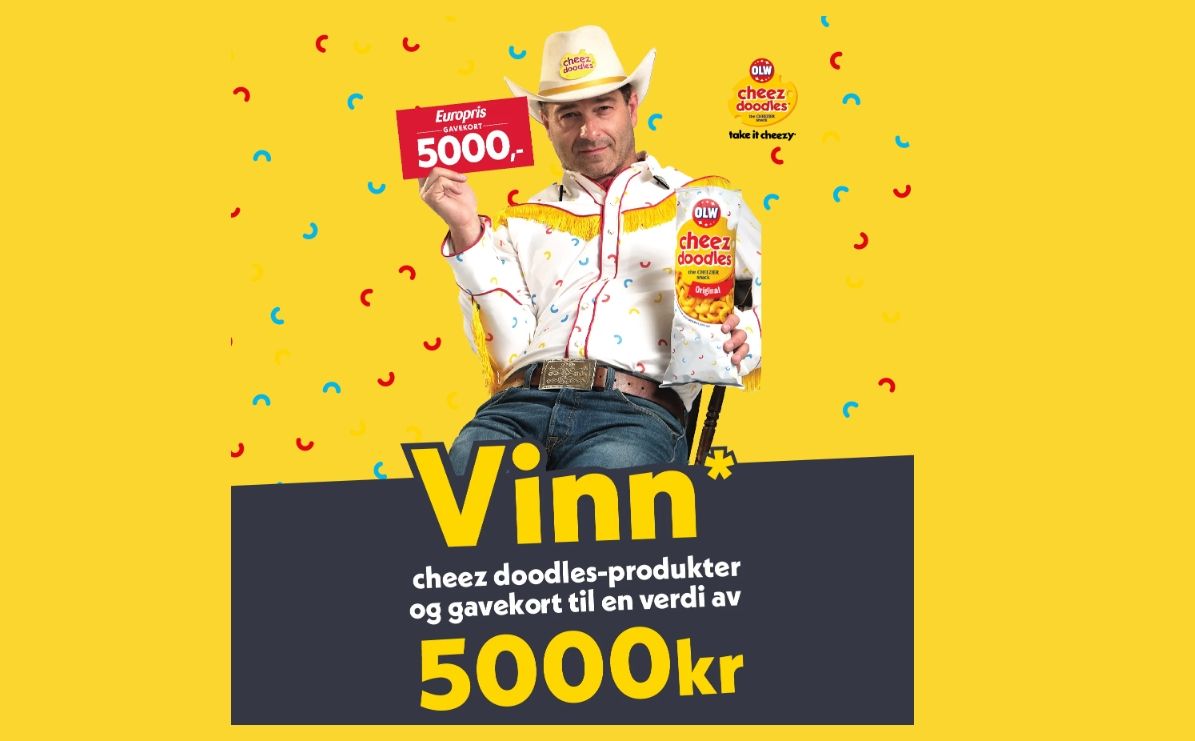 Vinn Europris-gavekort verdt 5000 kroner og cheez doodles-produkter