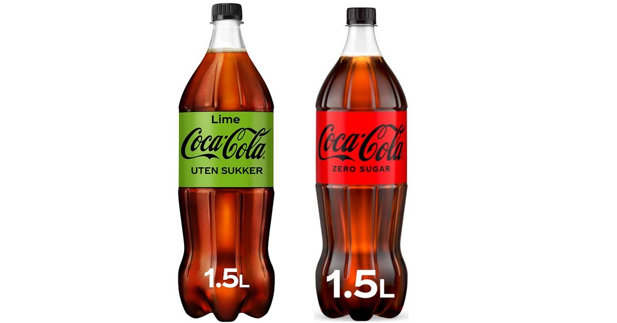 Få en helt gratis flaske 1,5l Coca-Cola uten sukker - med eller uten lime