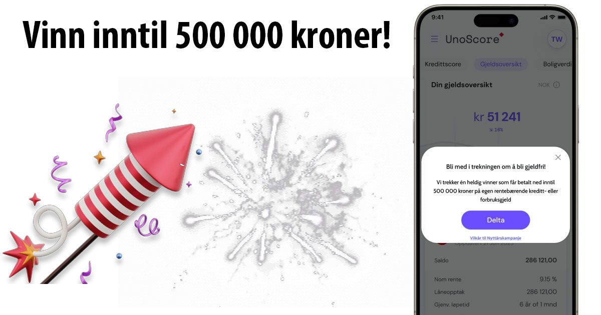 Vinn inntil 500 000 kroner - enkel konkurranse