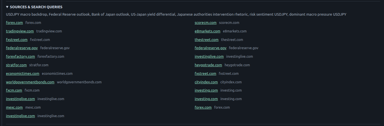 Image showing Gemini API's search terms and the source citations.
