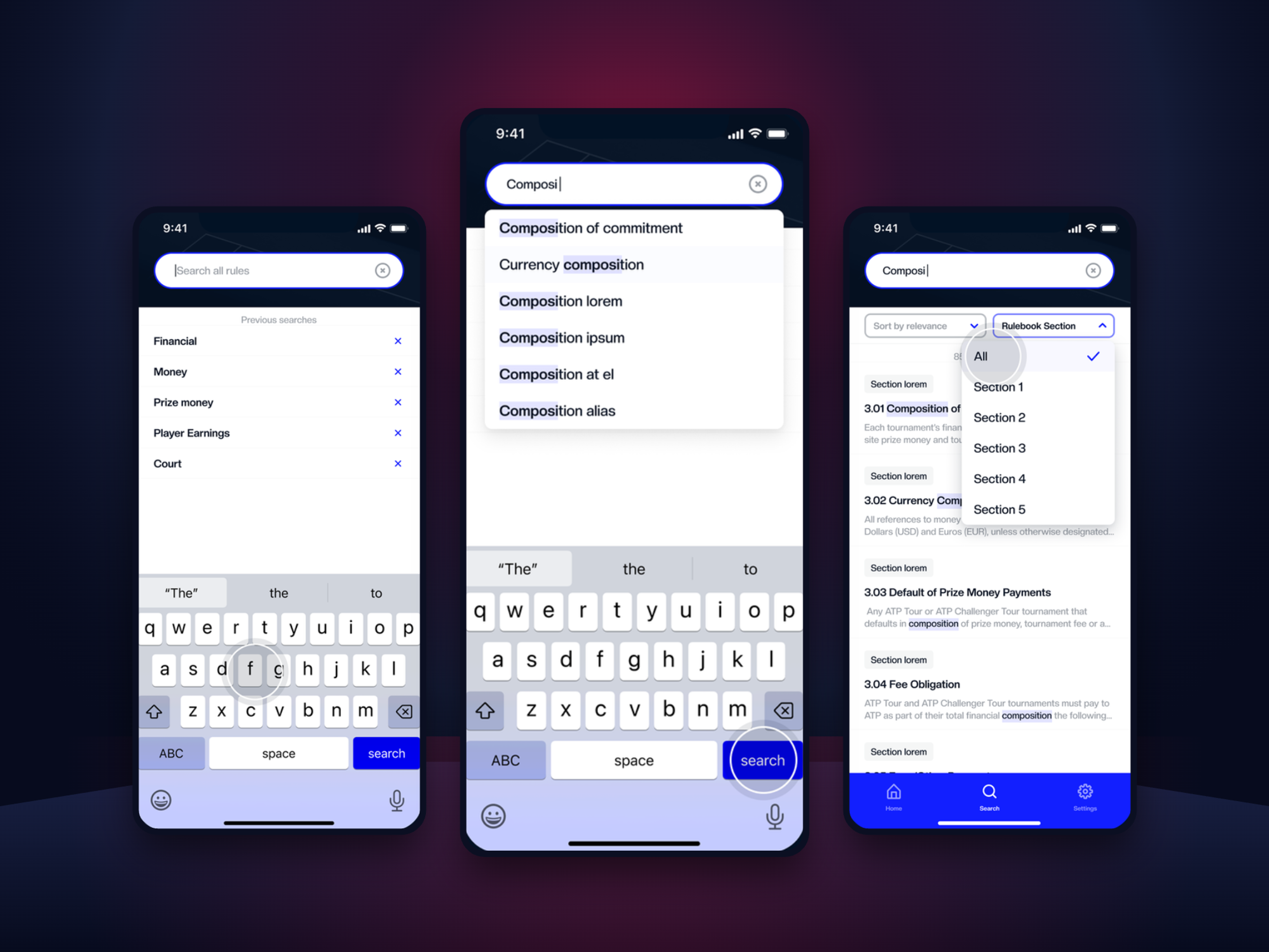 ATP: Search flow