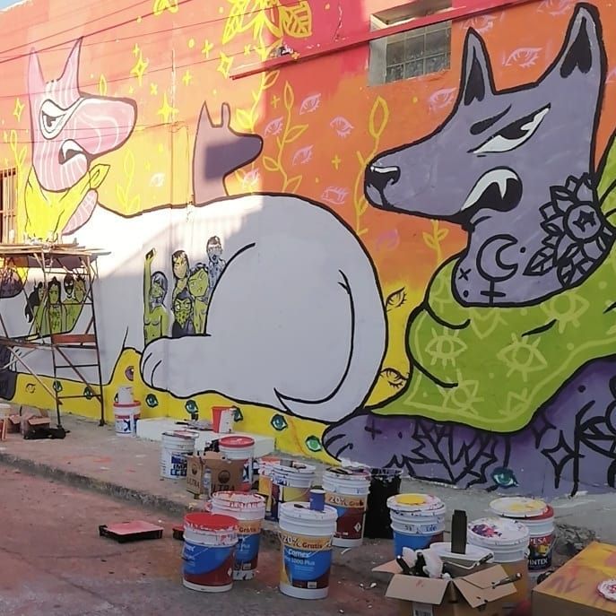 Paste-up for Isabel Cabanillas, 2023 (Photograph ©@doctoraplagaa)