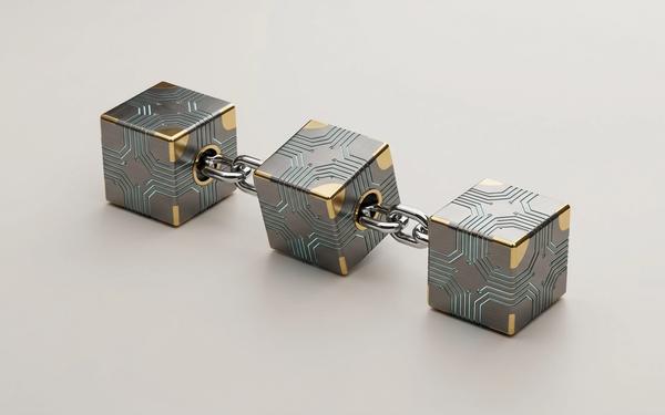 Blockchain network visualization representing tokenized deposit infrastructure
