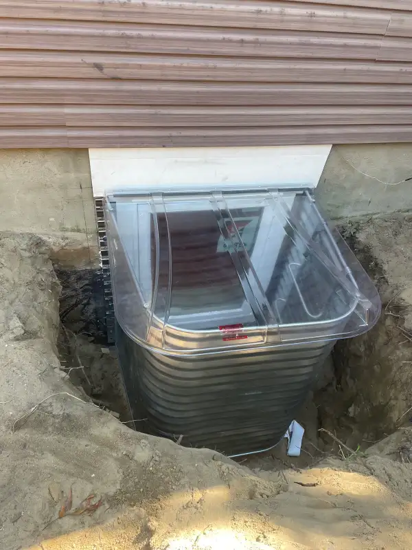 Egress Window Installation & Steel Window Well | Basement Code Compliance & Natural Light Upgrade | Pemberton, NJ