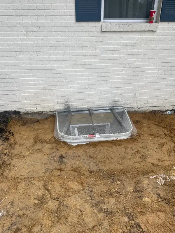 Egress Window Installation with Window Well Cover | Basement Code Compliance Upgrade | Sicklerville, NJ