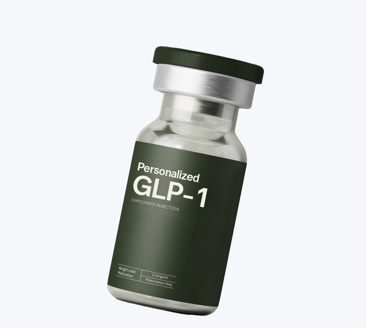Floating personalized GLP-1 vial
