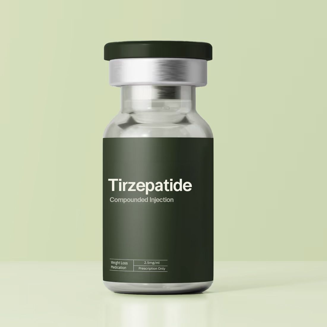 Compounded Tirzepatide injection vial