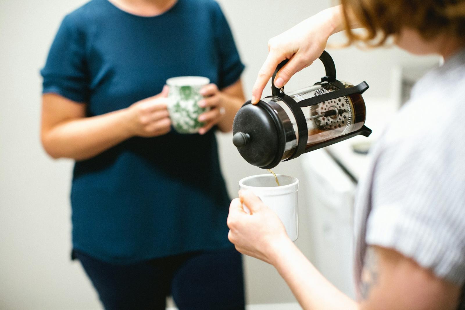Office photo sharing coffee