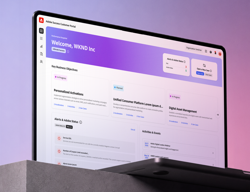 Adobe Customer Portal Static