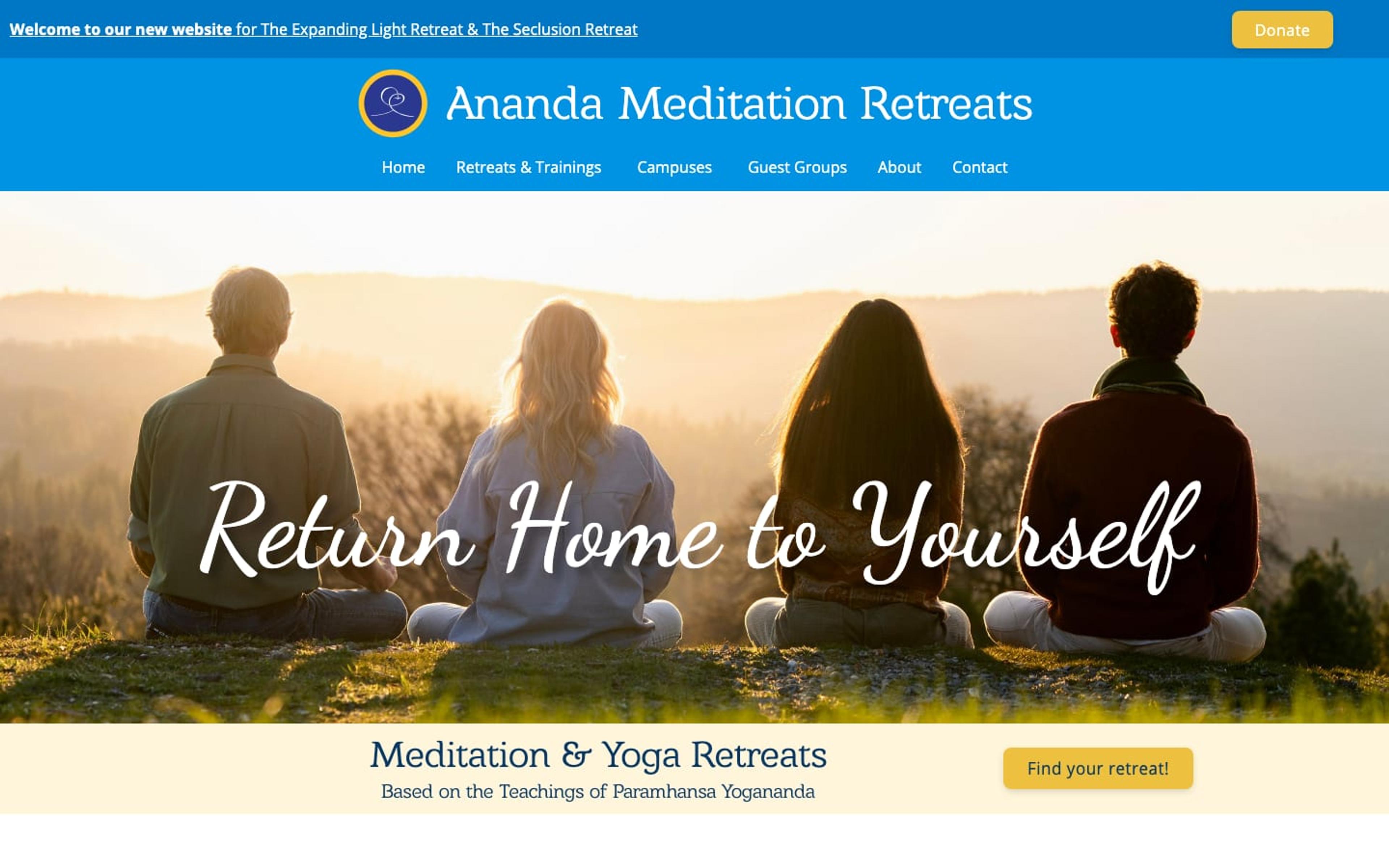 Ananda Meditation Retreats