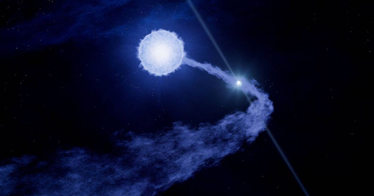 Astronomers record gas falling onto a neutron star at 335,000 miles per hour