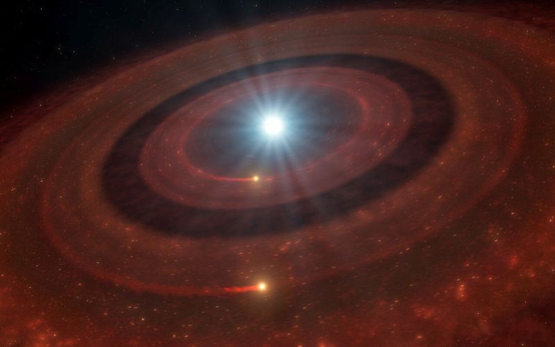 Astronomers find two debris rings around a white dwarf.