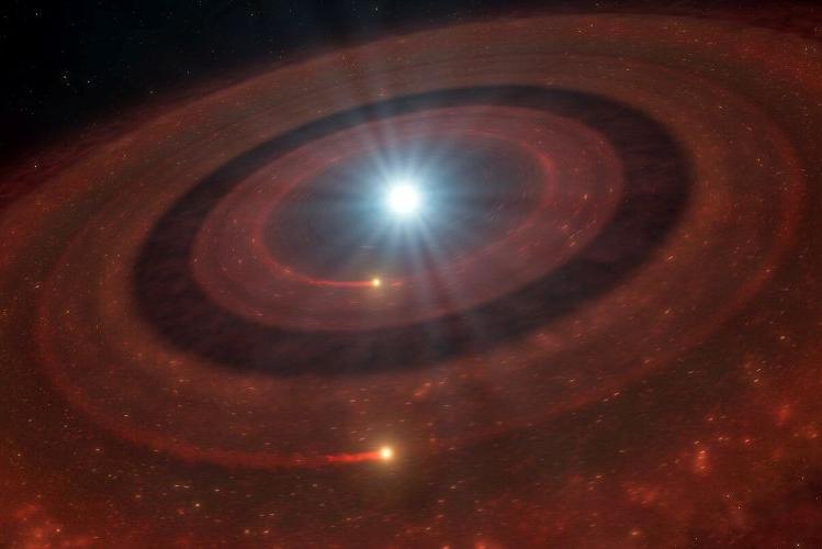 Astronomers find two debris rings around a white dwarf.