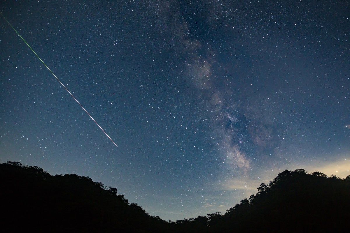 The Draconid meteor shower peaked October 8 in an evening, not predawn, display