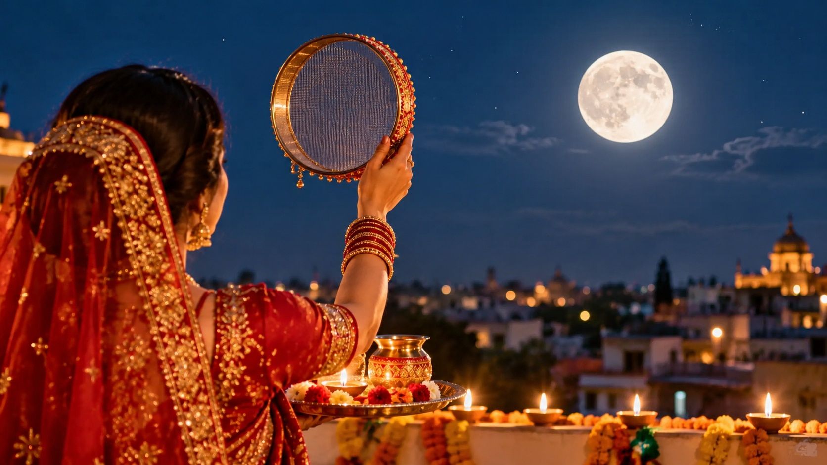 Clouds delayed Karva Chauth moon sightings in the Chandigarh Tricity.