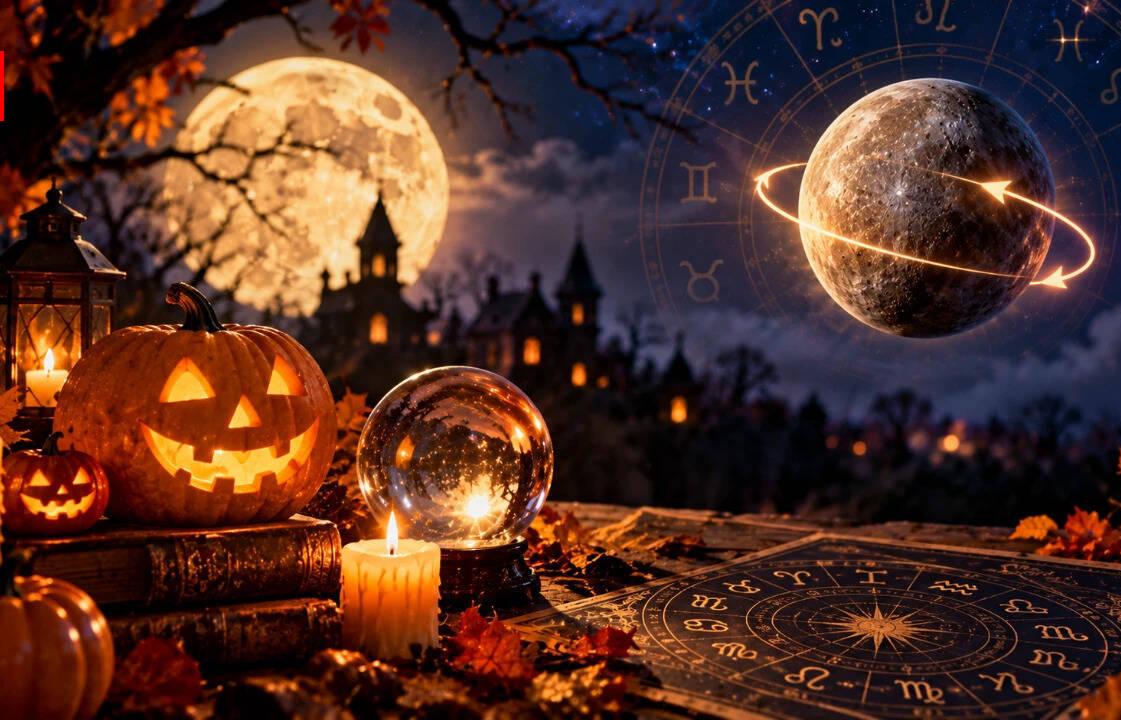 Mercury is retrograde in Scorpio during Halloween