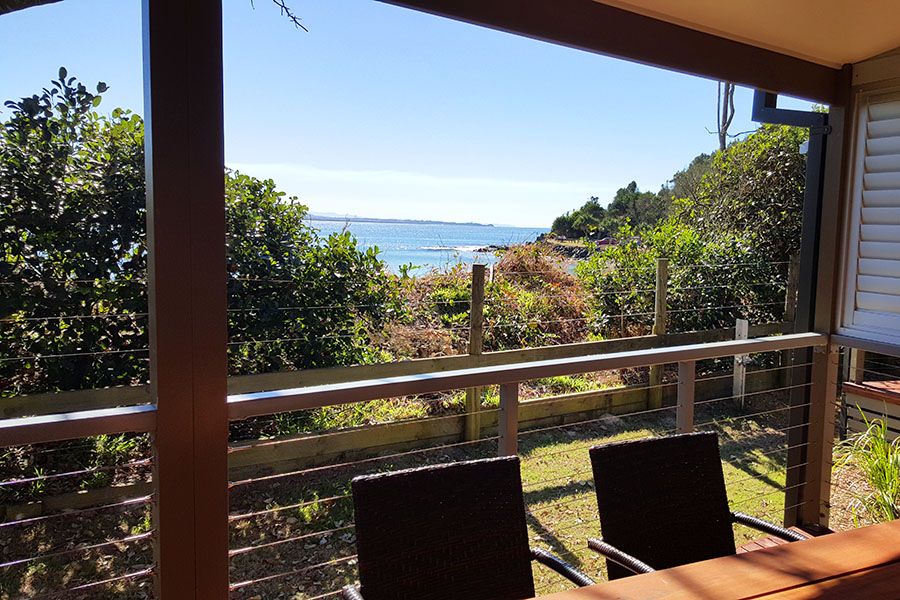 Forster Beach cabin view