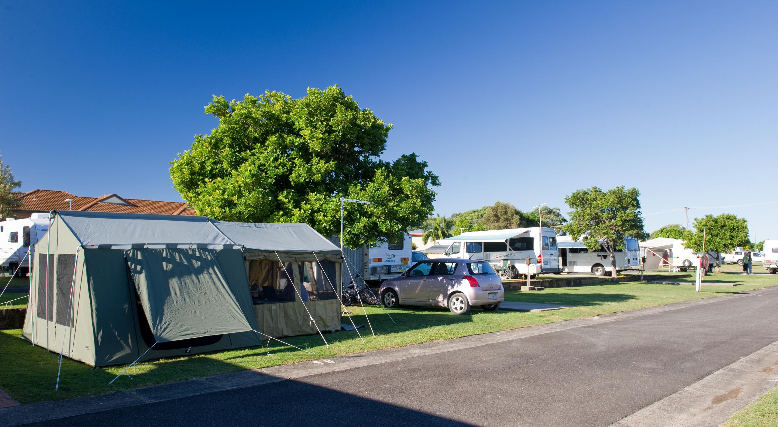 Campsites at Ballina Reflections Holiday Park