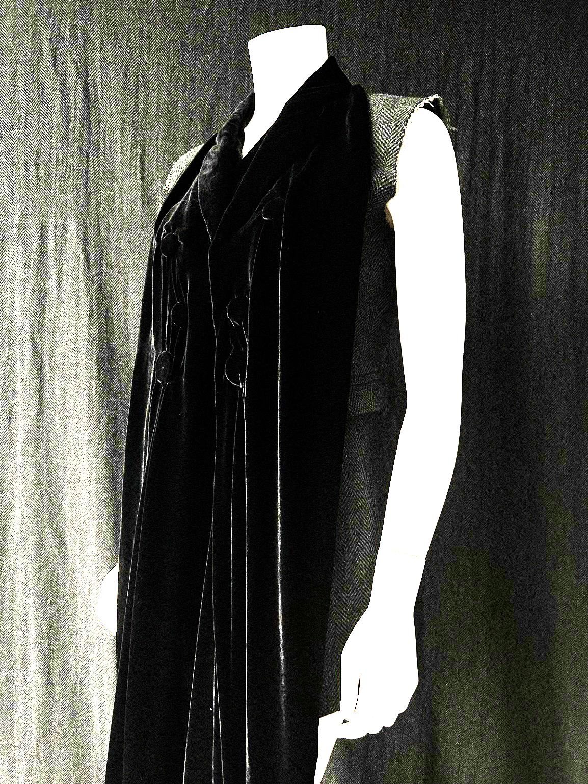 Silk velvet doll vest