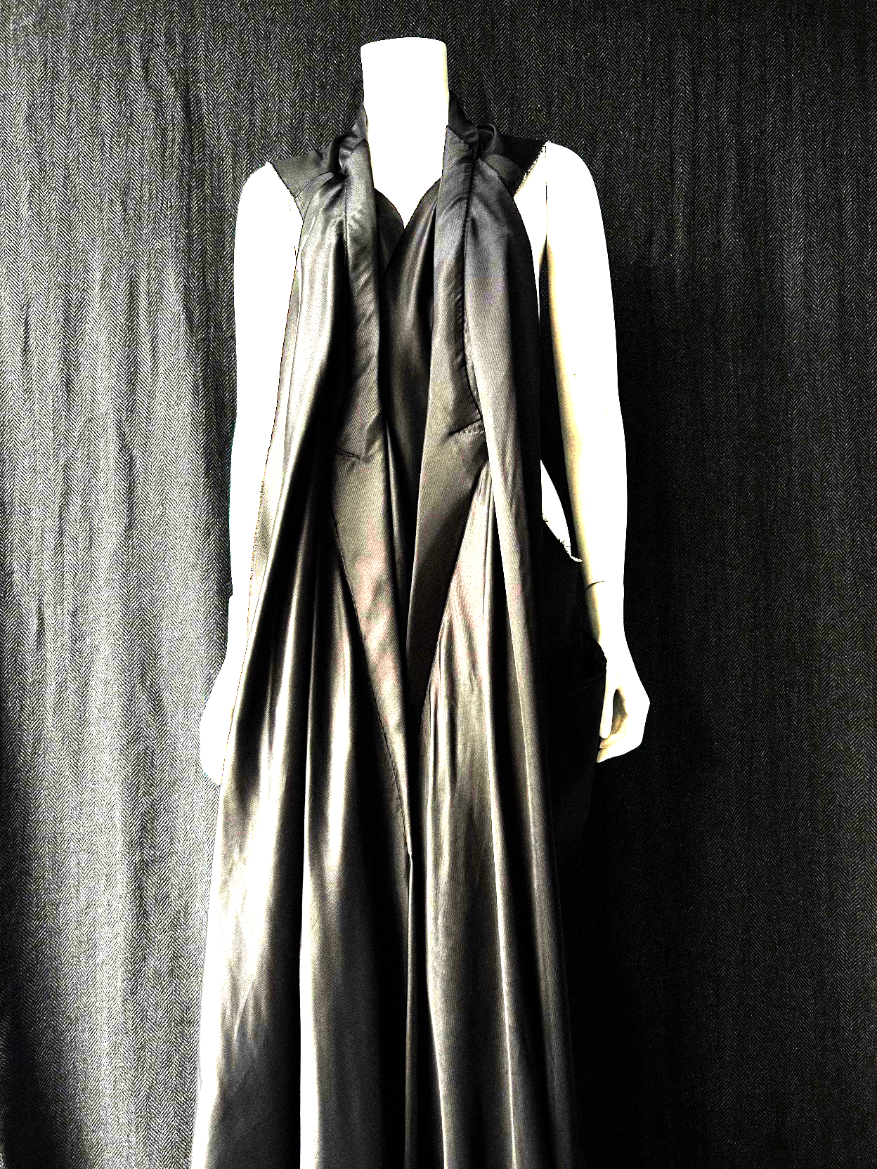 Cupro lining dolls vest