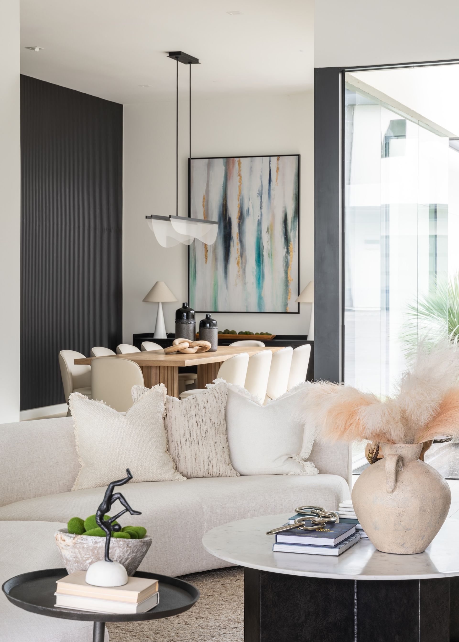 Elite-Austin-Home-Staging-Luxury-Leasing-Texas-6809-Oasis-Pass-Kieran-Waterview-Open-Plan-Dining-Room-View-From-Living-Detail