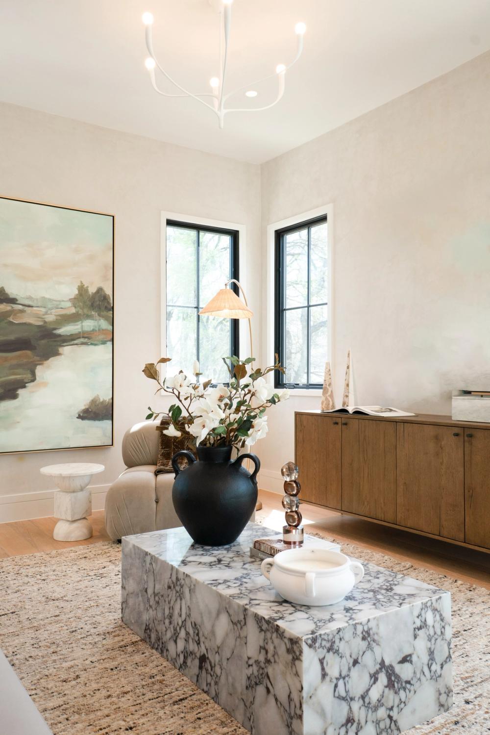 Elite-Austin-Home-Staging-Texas-Marble-Coffee-Table