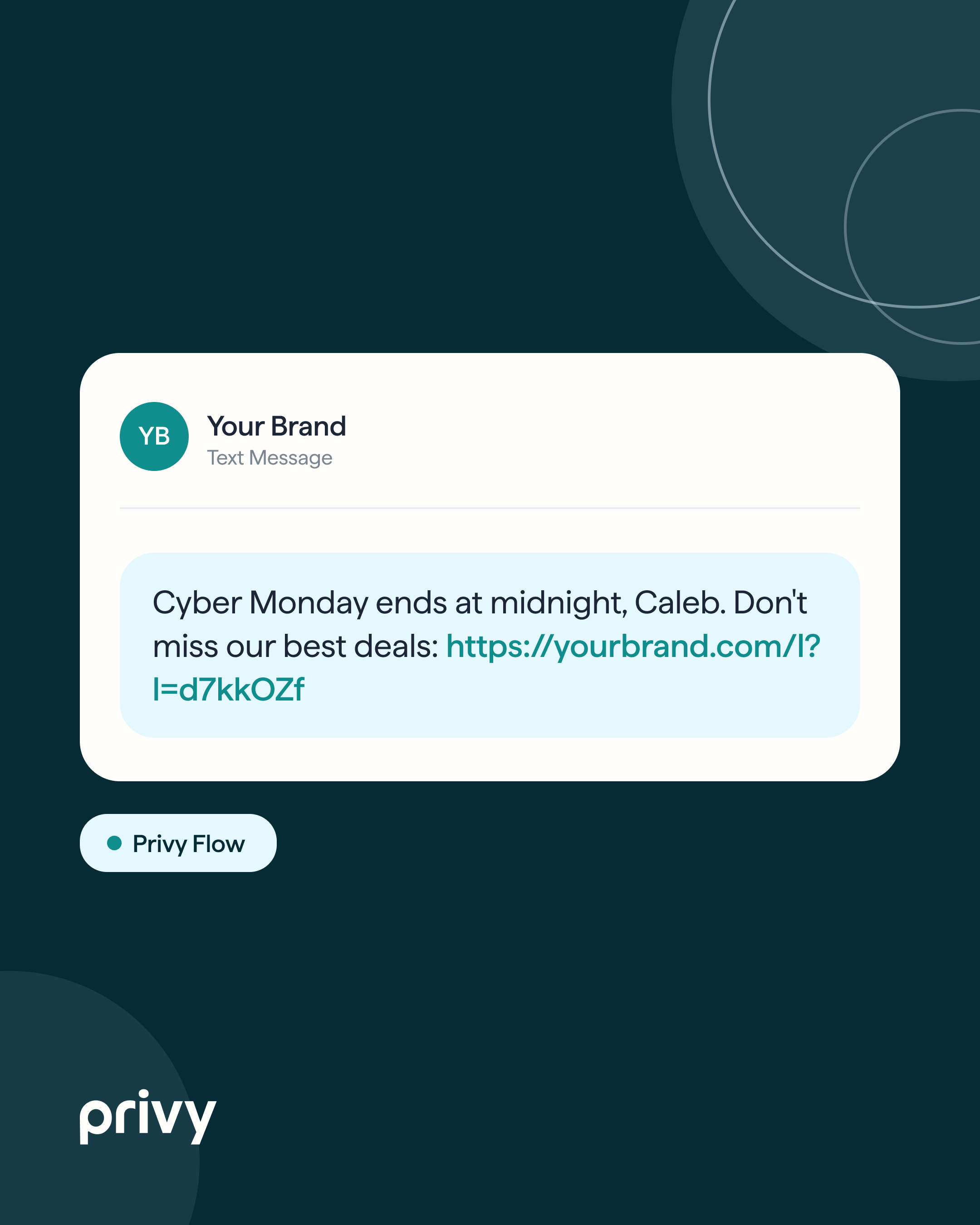 Cyber Monday ending SMS