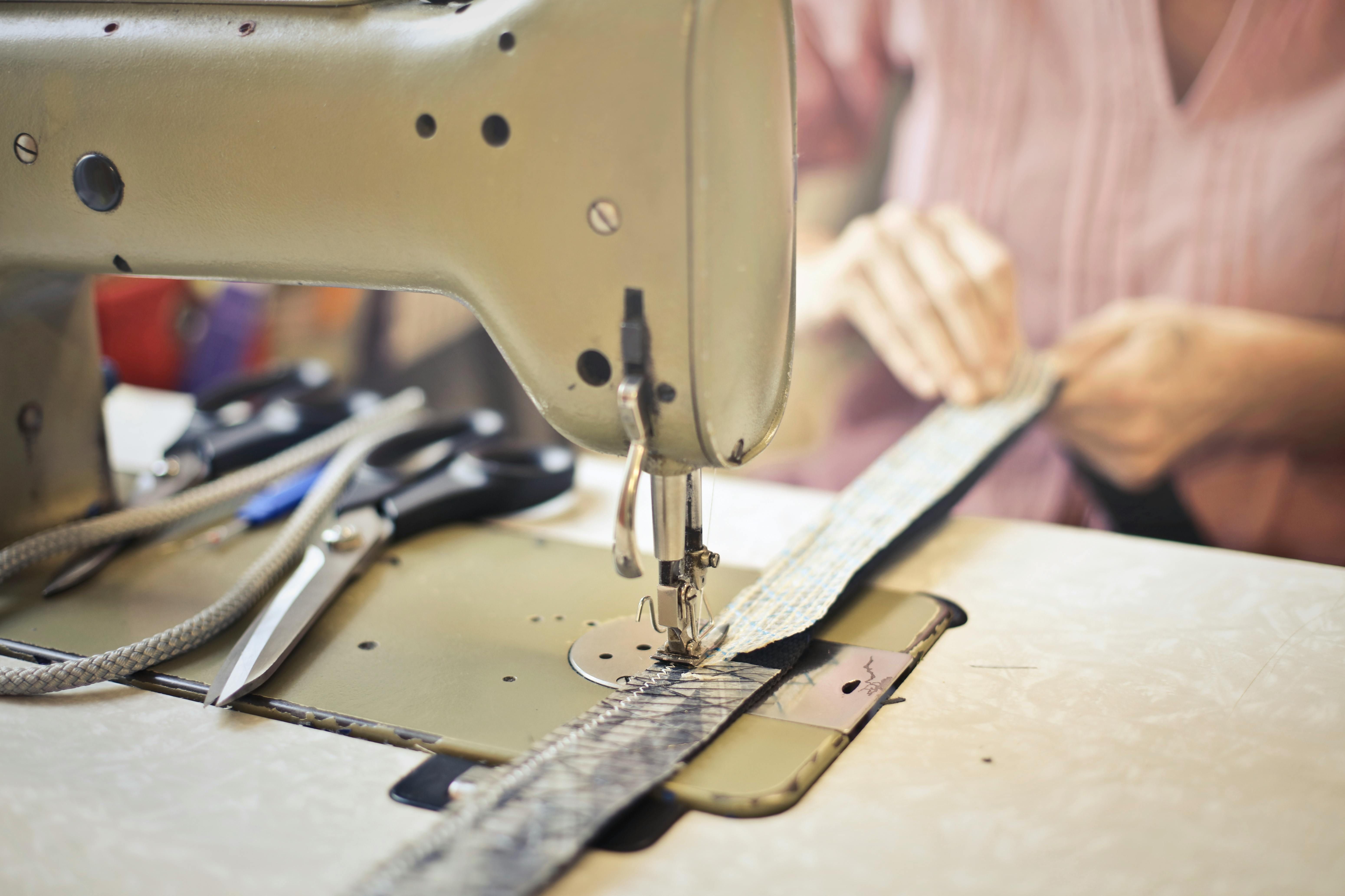 Woman sewing