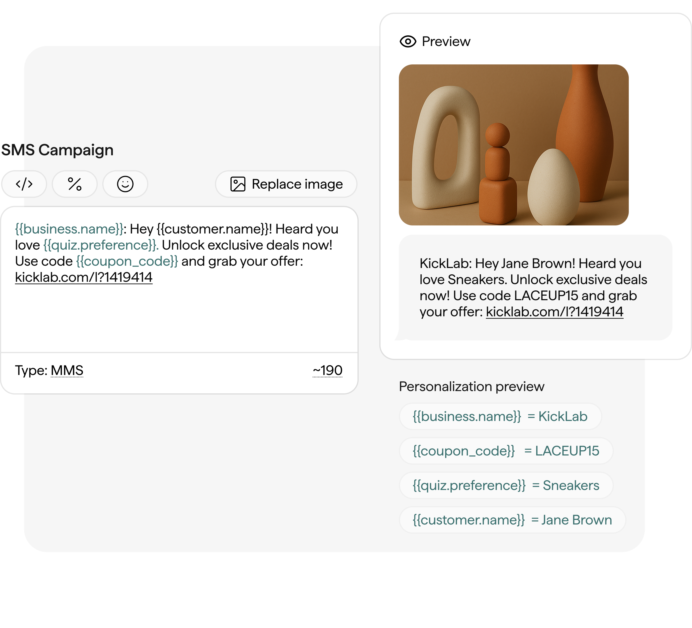 Delightfully simple and powerful SMS campaigns