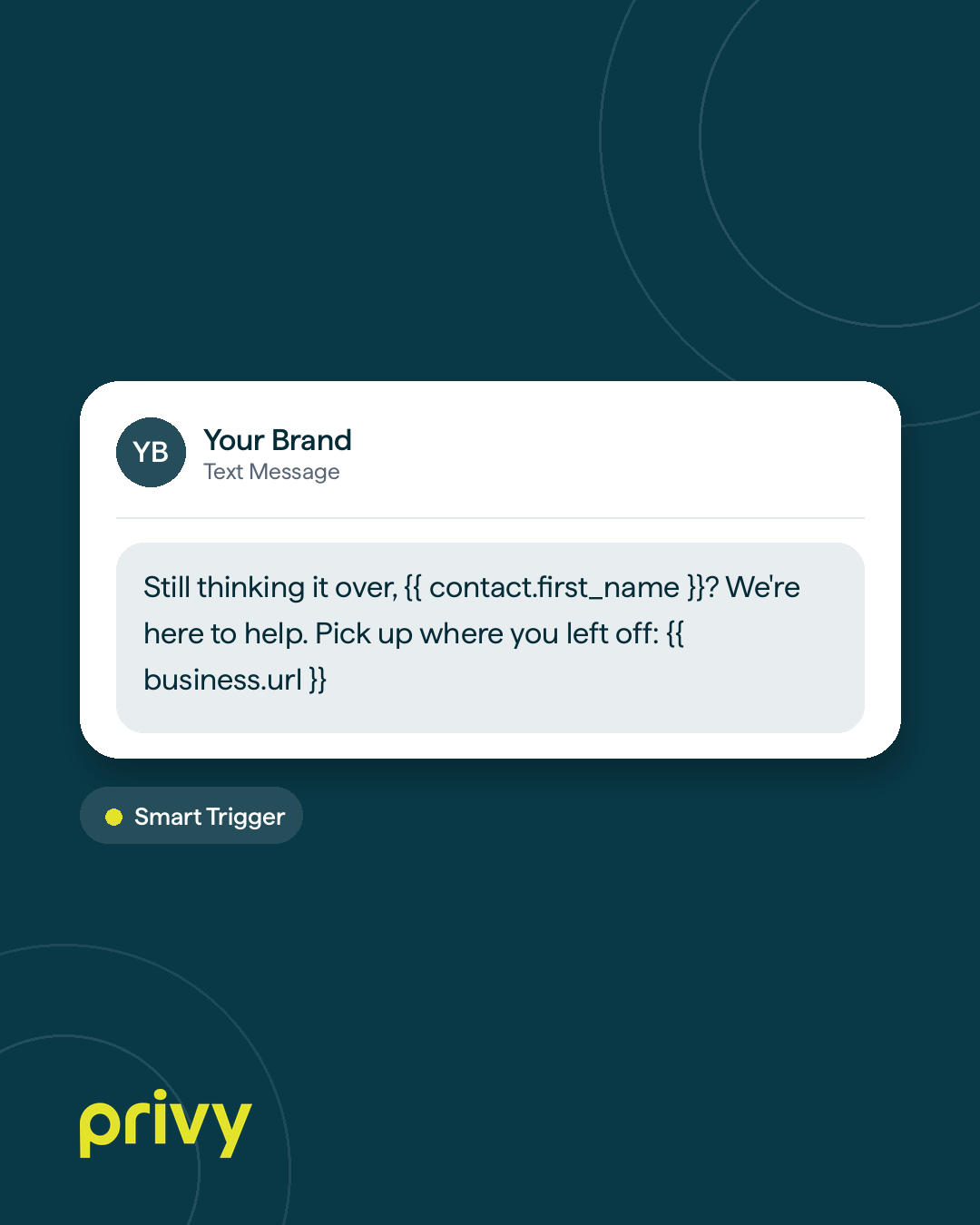 Follow-up nudge SMS