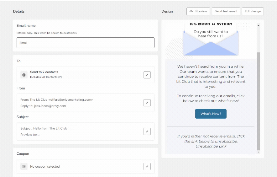 Unengaged Contacts Smart Segment