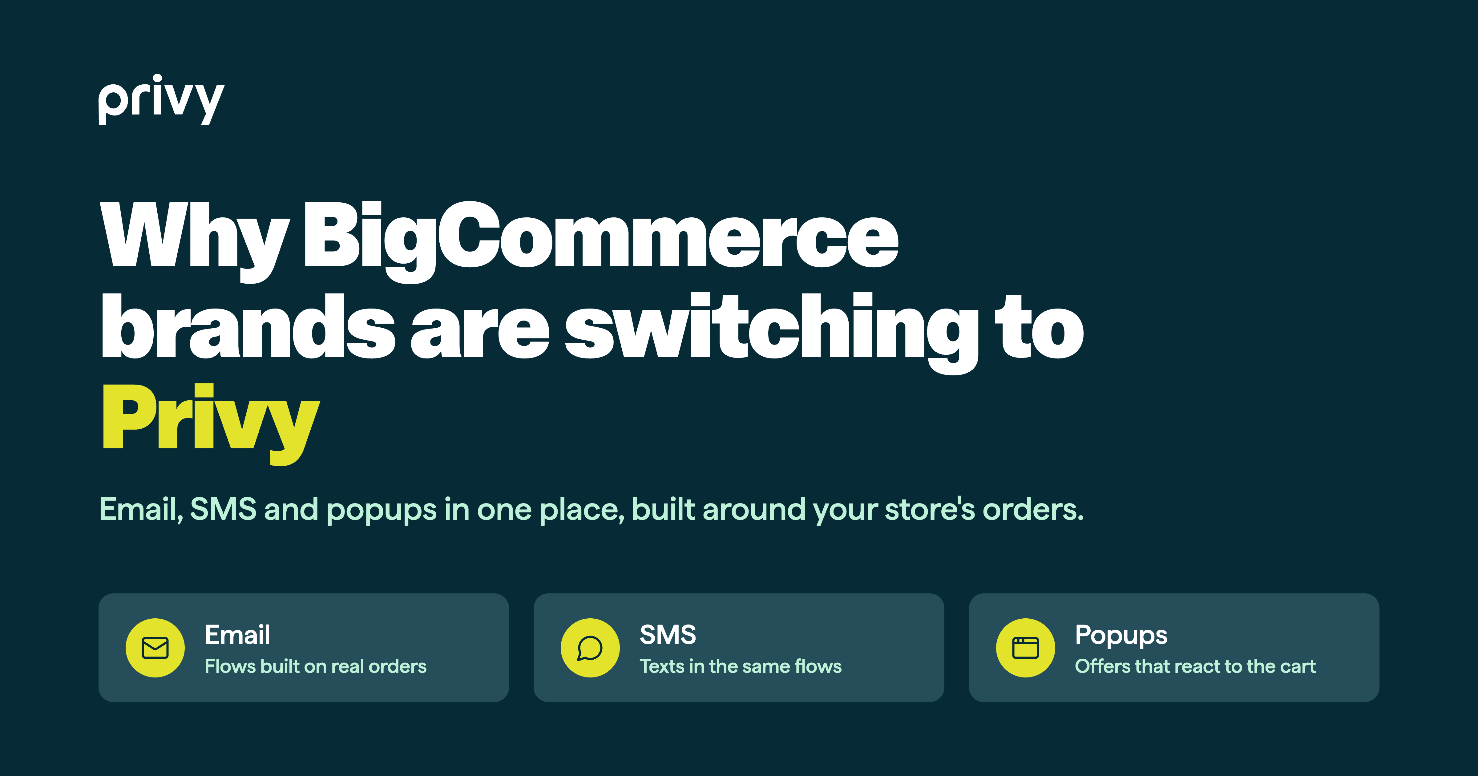 Why BigCommerce brands are switching to Privy